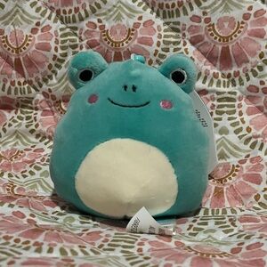 Ludwig Squishmallow Clip - 3.5” Blue Frog Squishmallow Clip-on Plush